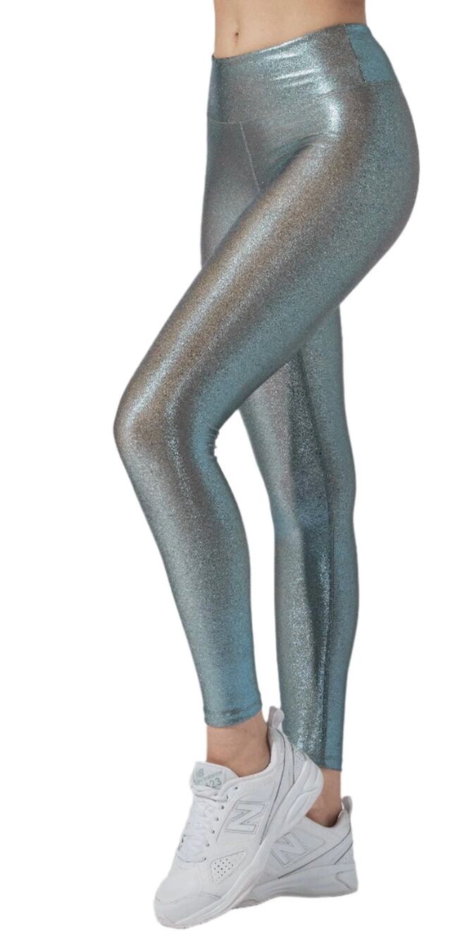 Heroine Sport Marvel Legging in Bluestone Metallic Size Large New with Tags